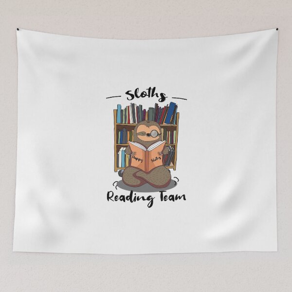 Item preview, Sloth Reading Team sloth bookworm designed and sold by lsvds.