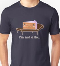 The cake is not a lie. Slim Fit T-Shirt