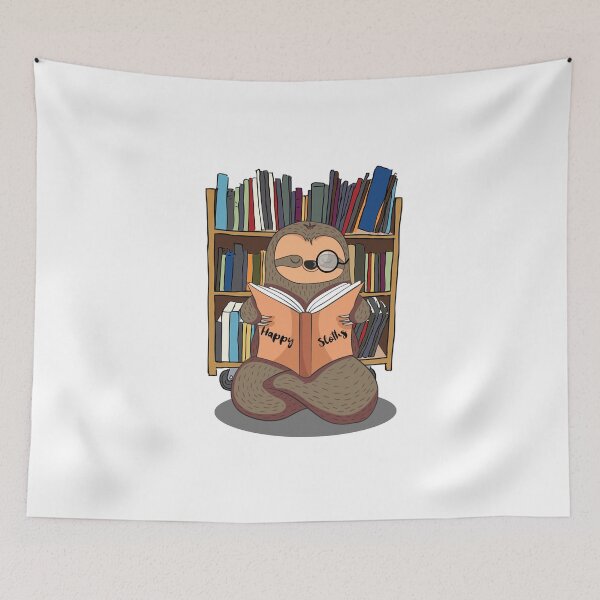 Item preview, Sloth Reading Team sloth bookworm designed and sold by lsvds.