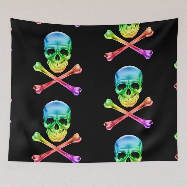 Item preview, Skull and bones Colorful designed and sold by OJOEF89.