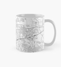Baton Rouge Karte Poster Wandkunst drucken, Louisiana Geschenk bedruckbar, Home und Kindergarten, moderne Karte Dekor für Büro, Map Art, Karte Geschenke Tasse (Standard)