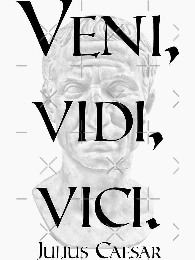 Veni, vidi, vici.” Julius Caesar Quote