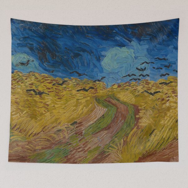 Item preview, Vincent van Gogh, Wheatfield with Crows, 1890 Painting designed and sold by VibrantDesign.