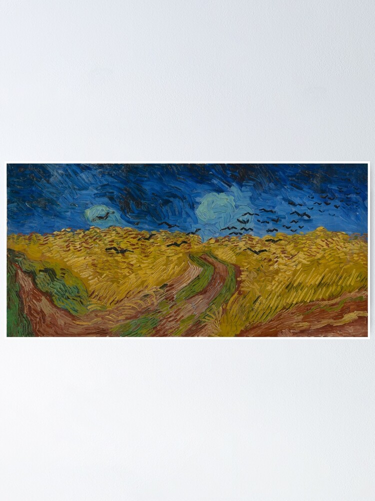 Poster « Vincent van Gogh, Champ de blé aux corbeaux, peinture de 1890 », par VibrantDesign