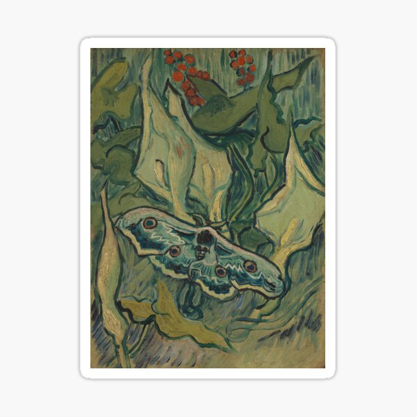 Item preview, Vincent van Gogh, Giant Peacock Moth, 1889 Painting designed and sold by VibrantDesign.