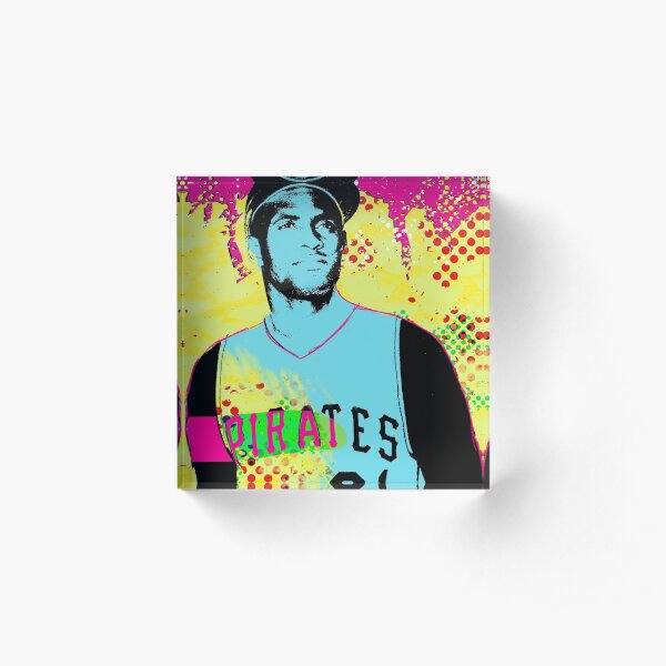 Roberto Clemente Baseball Legend -Pirates Pop Art Acrylic Block