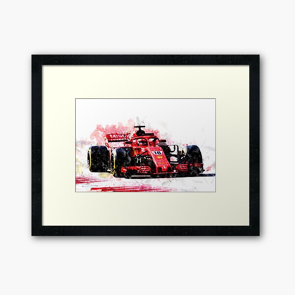 Charles Leclerc Ferrari Gerahmter Kunstdruck