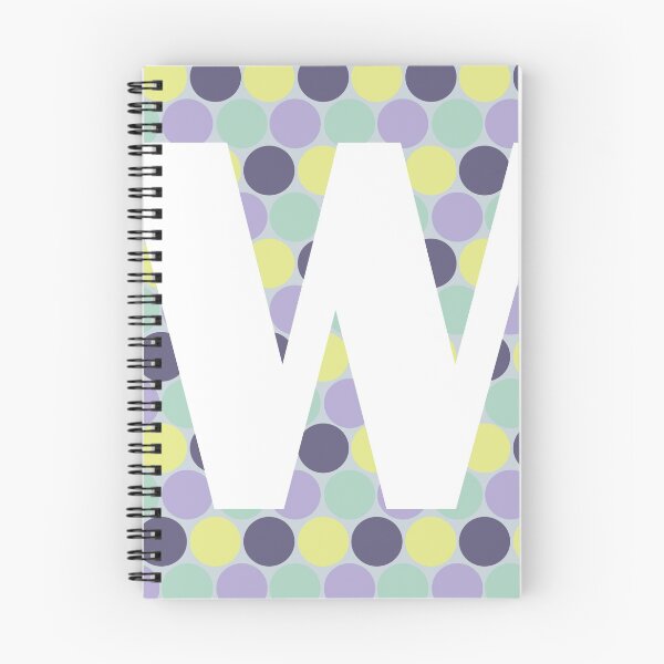 Item preview, Purple Polka Dot W designed and sold by vickennobile.
