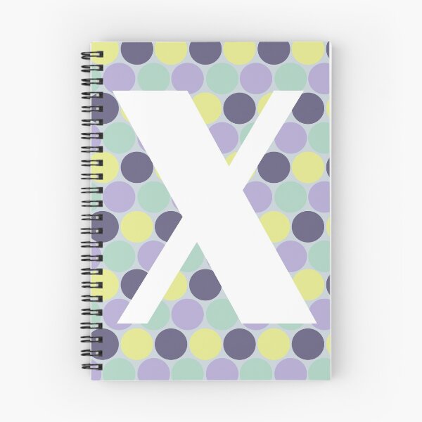 Item preview, Purple Polka Dot Letter X designed and sold by vickennobile.