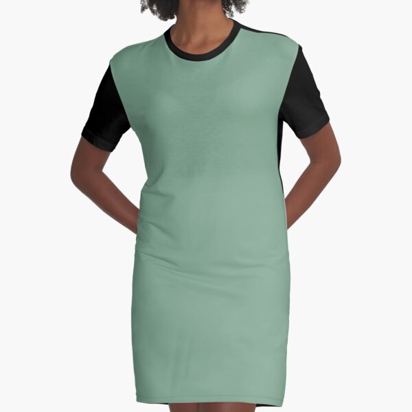 emerald green t shirt dress