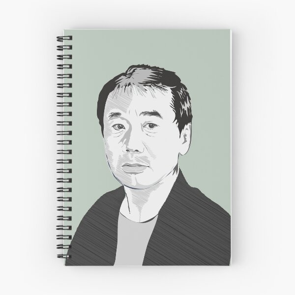 Item preview, Haruki Murakami portrait designed and sold by Emi Yañez.