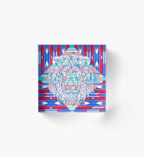 mandala lion ecopop Acrylic Block