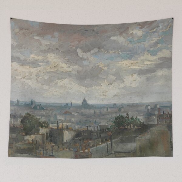 Item preview, Vincent van Gogh, View of Paris, 1886 Painting designed and sold by VibrantDesign.