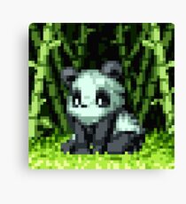 Pixel Panda Canvas Print