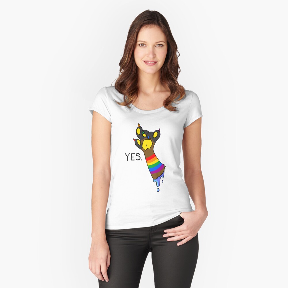Item preview, Fitted Scoop T-Shirt designed and sold by NoirFaux.