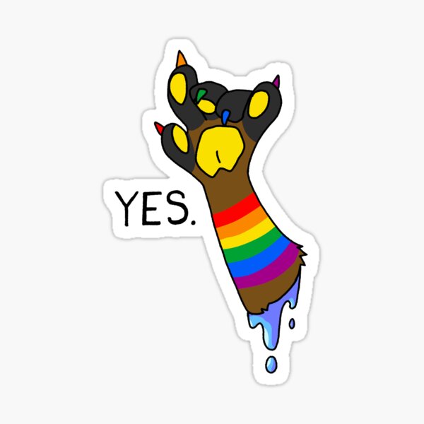 Gay Furry Pride Sticker For Sale By Noirfaux Redbubble 8564