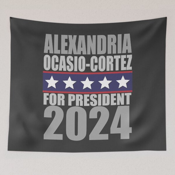 Item preview, Alexandria Ocasio-Cortez for President in 2024! designed and sold by PromoteProgress.