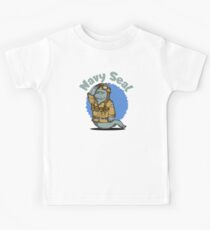 Navy seal seal pun game design Kids Tee
