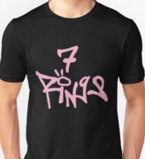 Camiseta ajustada 7 anillos (título rosa) - Colección