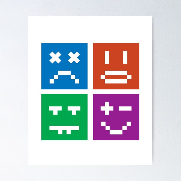 Item preview, Colourful 8Bit Faces Moods & Expressions Gamers designed and sold by MCGraphics.