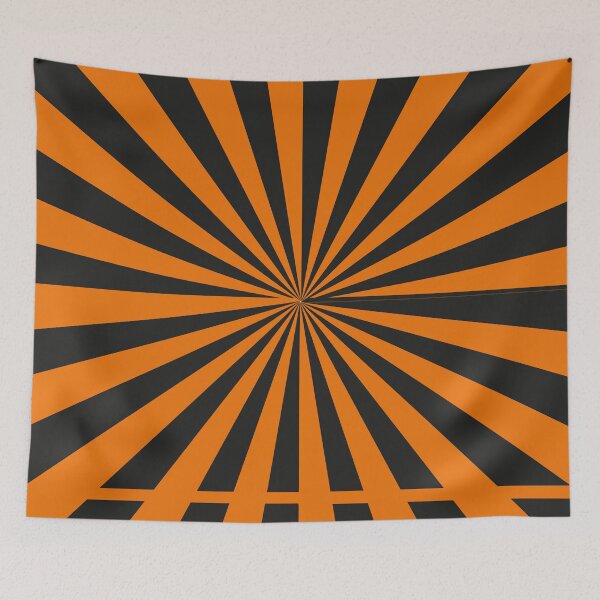 Item preview, Radial Burst - Orange and Black designed and sold by mrshelenbee.