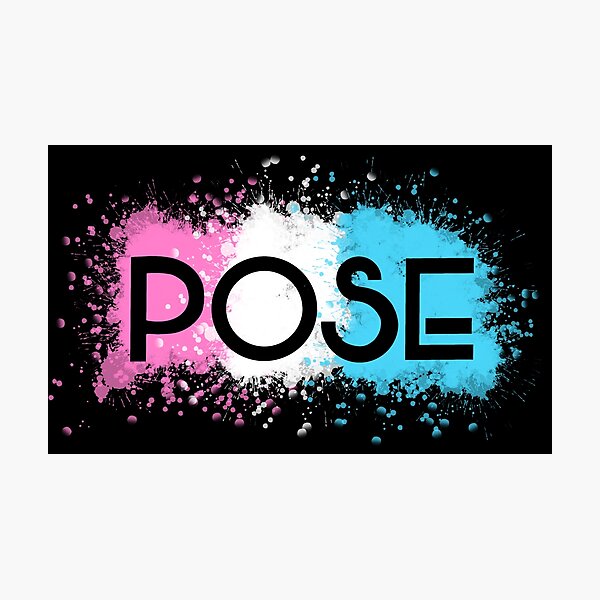 "POSE (FX) - Trans Paint Splatter-Logo (Durchsichtig)" Fotodruck von