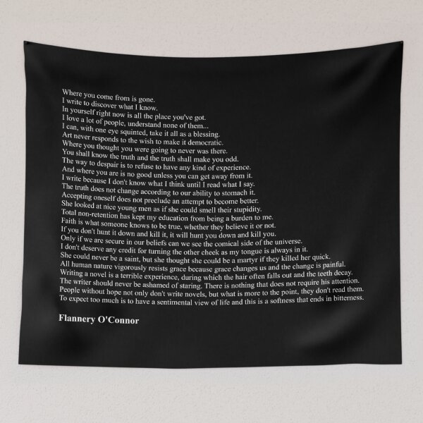 Item preview, Flannery O'Connor Quotes designed and sold by Miguel Queiruga.