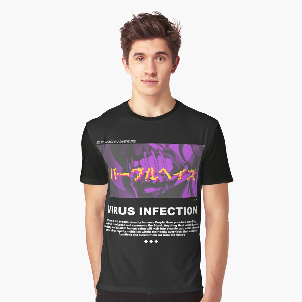 Jojo Bizarre Adventure Part 5 Fugo Purple Haze T Shirt By Ijunk11 Redbubble - jojo bizarre shirt roblox