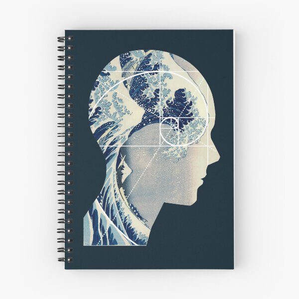 Item preview, Great Wave, Hokusai Meets Fibonacci in My Head, Vertical designed and sold by SymbolGrafix.