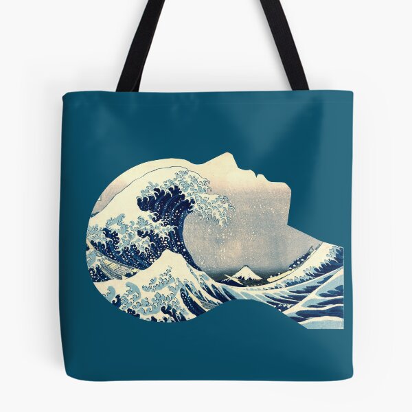 Item preview, Hokusai Great Wave in My Head designed and sold by SymbolGrafix.