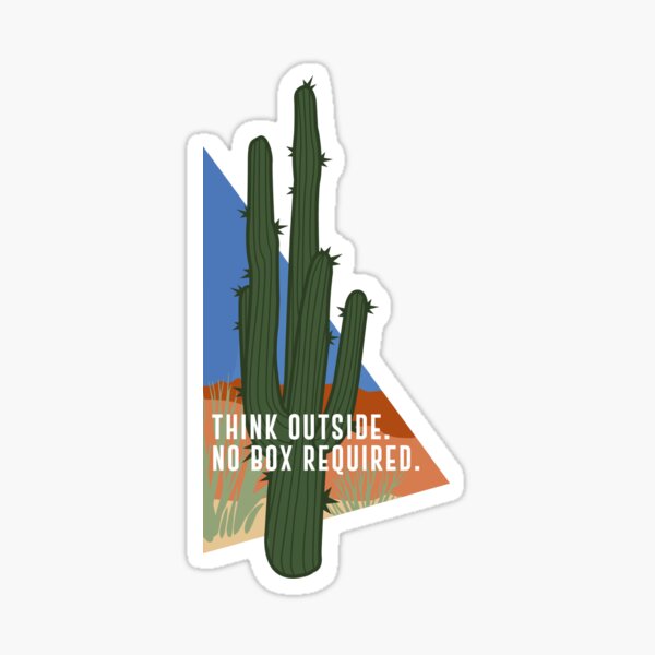 Think Outside Sticker — Feel-good stickers, cards, & pins