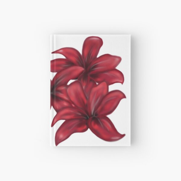 Rote Blüten / rote Blumen Notizbuch