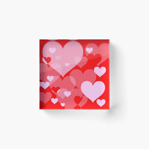 Item preview, PINK & RED ABSTRACT VALENTINE HEARTS  designed and sold by sharlesart.