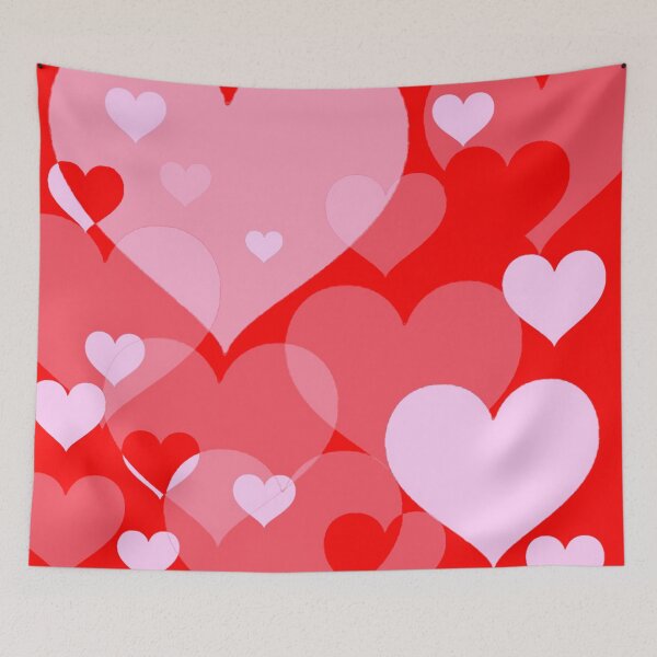 Item preview, PINK & RED ABSTRACT VALENTINE HEARTS  designed and sold by sharlesart.