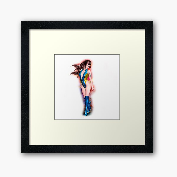 Alien Cherie - ein Mädchen aus dem All Gerahmter Kunstdruck