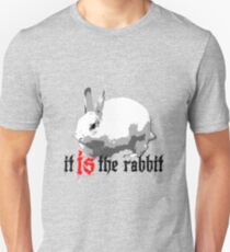 Was hinter dem Kaninchen? Unisex T-Shirt