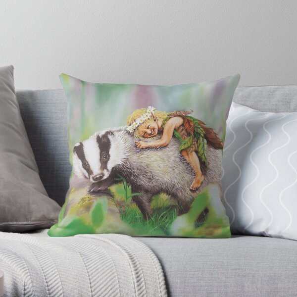 la fée au blaireau Coussin