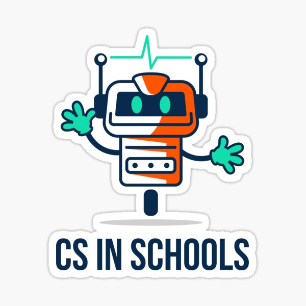 CS im Schulroboter (Farbe) Sticker