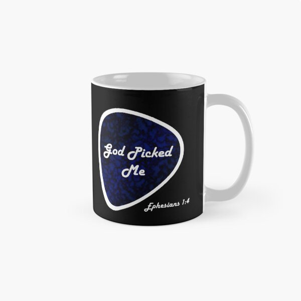 Item preview,  God Picked Me Ephesians Guitar Pick Reformed Christian Humor Blue designed and sold by KCTraders.