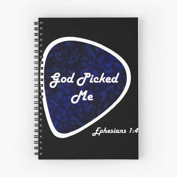 Item preview,  God Picked Me Ephesians Guitar Pick Reformed Christian Humor Blue designed and sold by KCTraders.