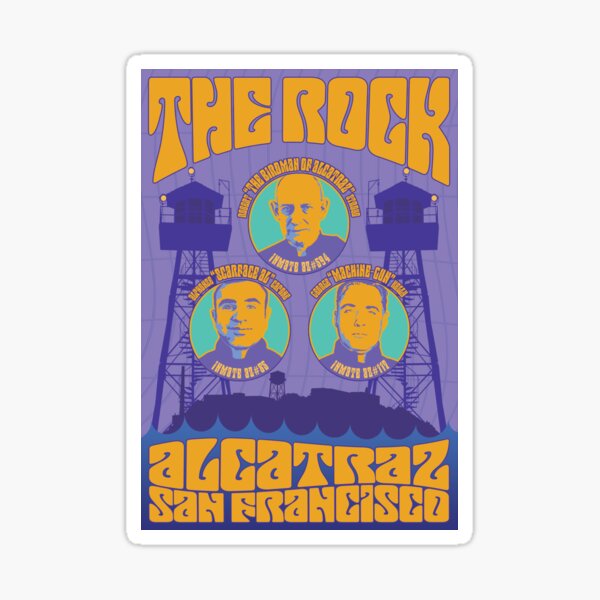 San Francisco - The Rock! Alcatraz Sticker