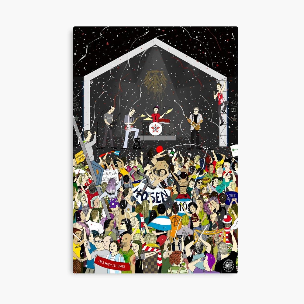 Die Toten Hosen Rock Concert 2 Focus On Public Poster By Solrossi Redbubble