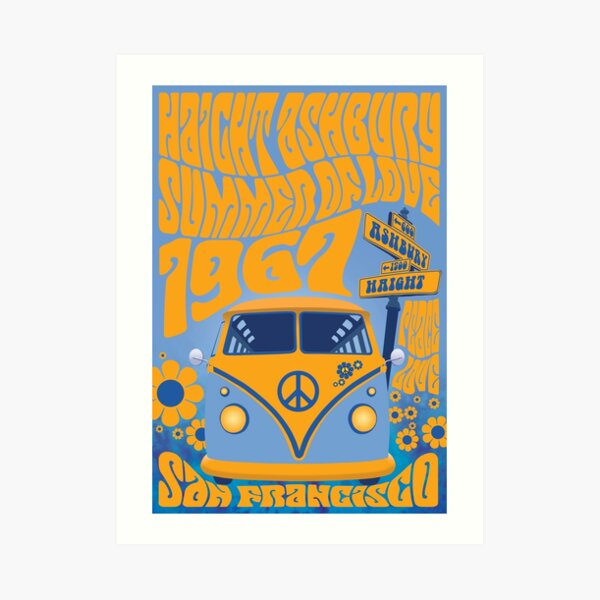 Haight Ashbury Summer Of Love Art Print