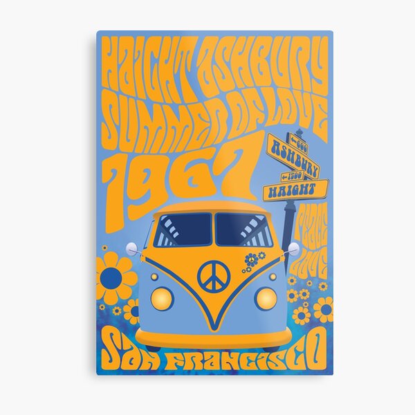 Haight Ashbury Summer Of Love Metal Print