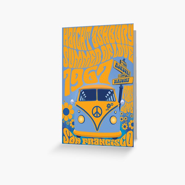 Haight Ashbury Summer Of Love Greeting Card