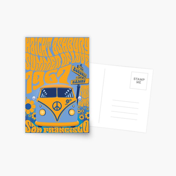 Haight Ashbury Summer Of Love Postcard