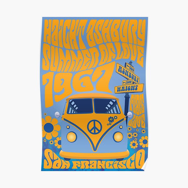 Haight Ashbury Summer Of Love Poster