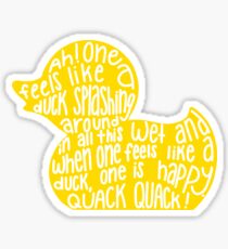 Mulaney duck Sticker