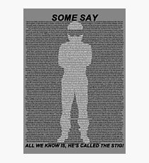 The Stig Photographic Print