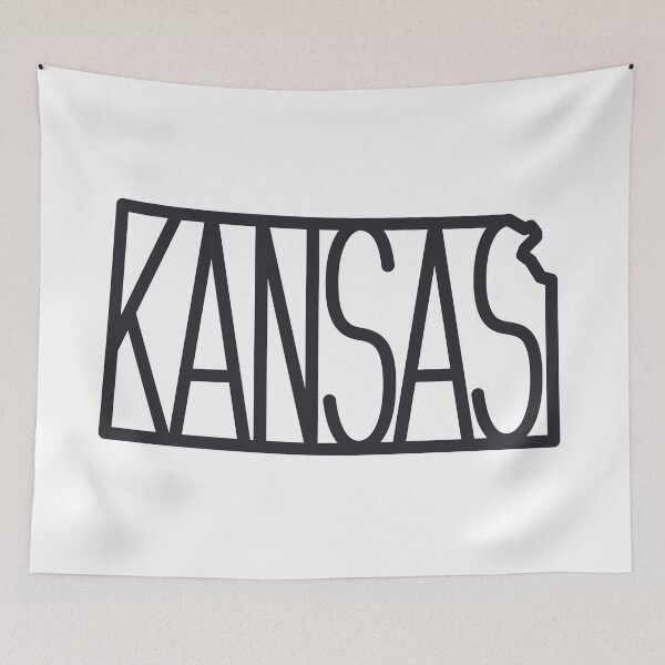 Item preview, State of Kansas Typography - Black designed and sold by kericanfly.